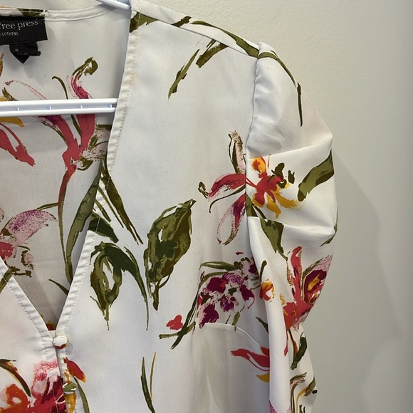 Floral crop blouse - Picture 4 of 4